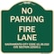 Signmission Sacramento No Parking Fire Lane City Code 15.36.010 CVC Section 22500.1 Aluminum, A-DES-G-1818-22973 A-DES-G-1818-22973 - alternate 1
